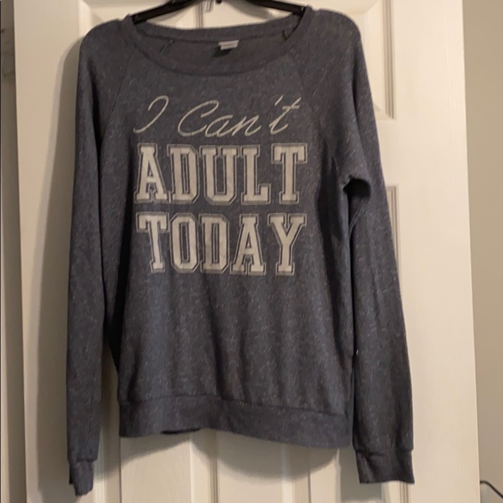 A grey sweater soft and lightweight